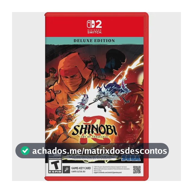 Shinobi Art Of Vengeance Deluxe Edition Switch 2