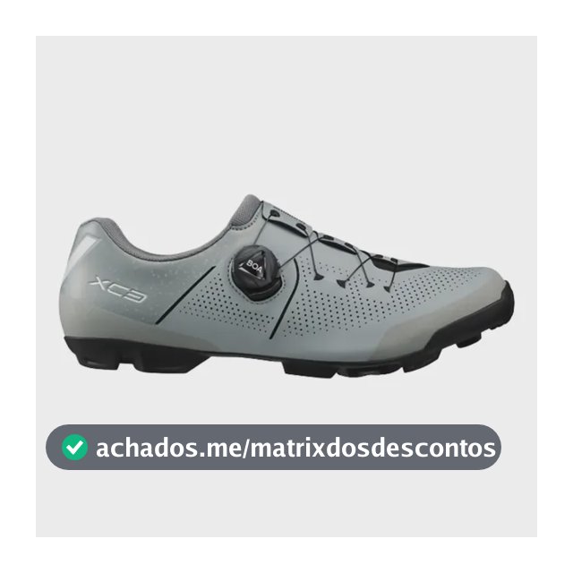 Sapatilha Shimano Xc302 Mtb Ciclismo Boa Spd Cinza Gelo