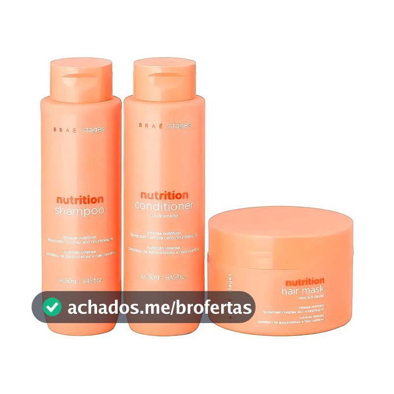 Kit Brae Para Nutrição Linha Braé Stages Nutrition - 3 Itens