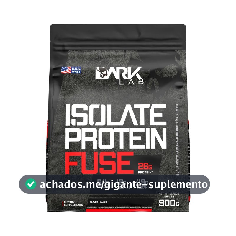 Whey protein Dark Lab Isolate Fuse em pó sabor Morango x 900g
