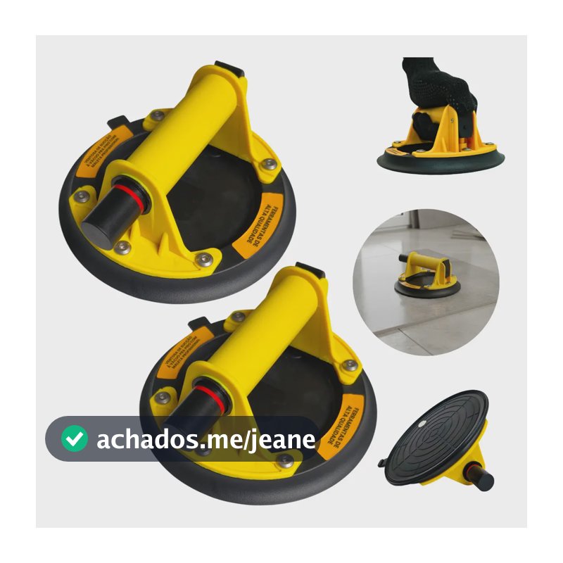 Kit 2 Ventosa Sucção Vácuo Desamassar Puxador Vidro Porcelanato