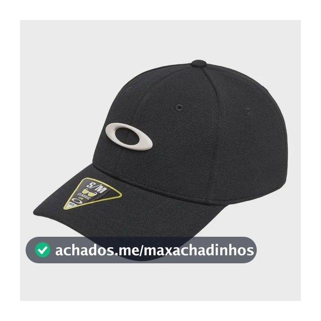Boné Oakley Aba Curva Tincan Cap Black/light Grey