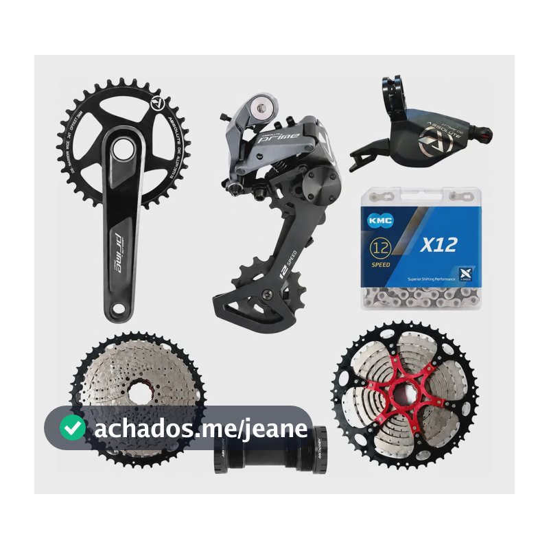 Grupo Transmissão Absolute 12v 11/52 Com Pedivela 175mm 34d