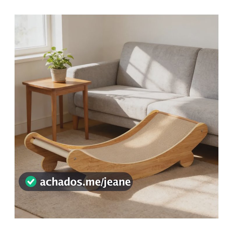 Arranhador Gatos Gato Sisal Estilo Cadeira Sofa Brinquedoira Dourado P 39cm