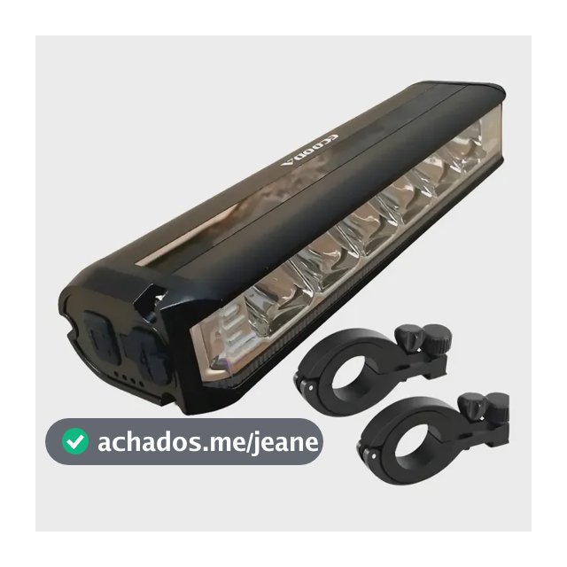 Farol Bike Ecooda Lanterna Bicicleta 6 Leds Recarregável USB