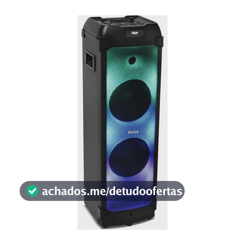 Caixa De Som Amplificada Philco Pcx22000 Preto Preto 127/220v