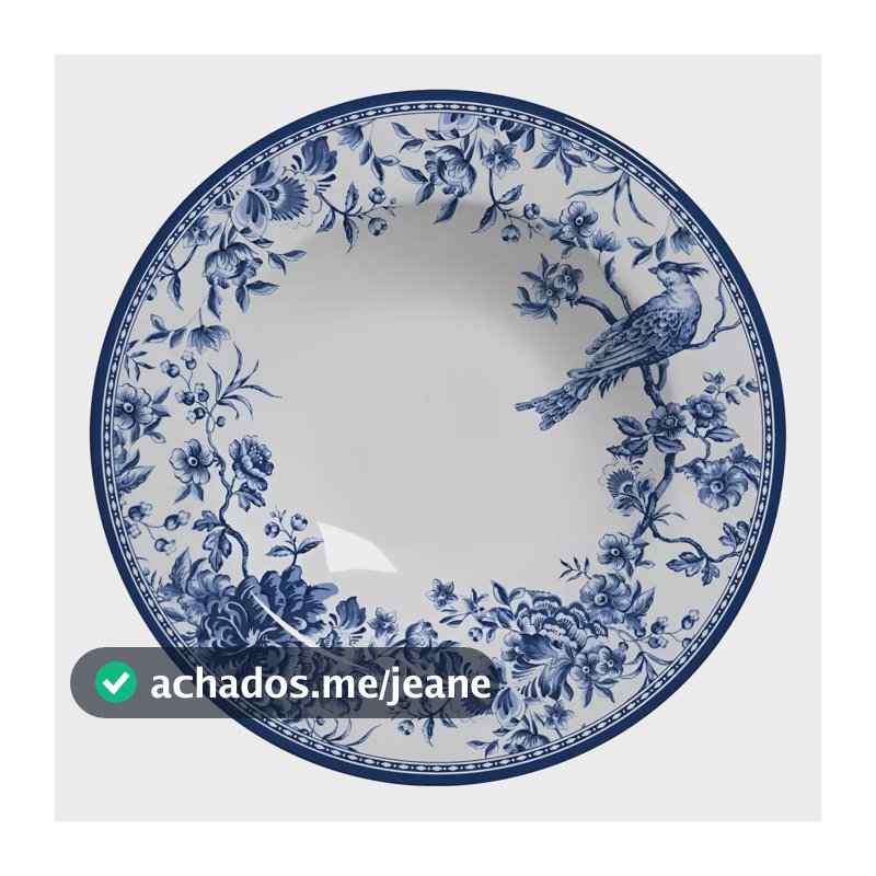 Conjunto De 6 Pratos Fundo Chinese Garden Alleanza