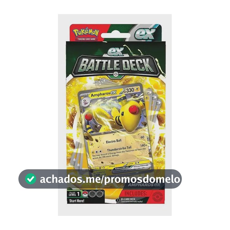Baralho Batalha Ex Ampharos ex Copag 41073 Deck