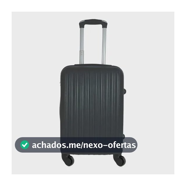 Mala De Viagem De Bordo 360º Pequena De Mão 10kg Em Cor Preto