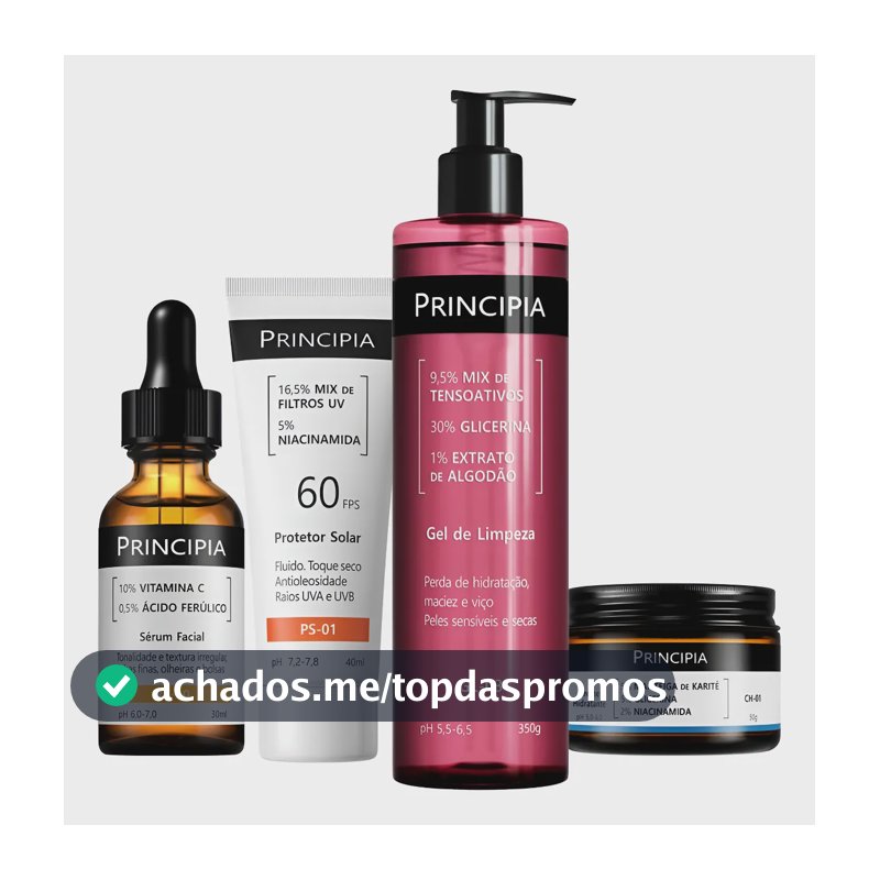 Principia Kit Essencial Gl-03 + Ch + Vc + Ps Sensível Dia/noite
