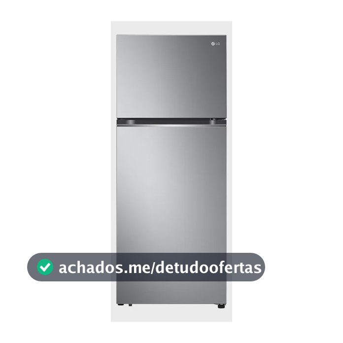Geladeira LG Frost Free Inverter 395L Duplex Inox Look - 220V