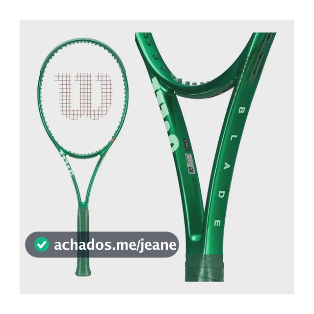 Raquete De Tênis Wilson Blade 98 16x19 V10 Verde L3 4 3/8 - 305g