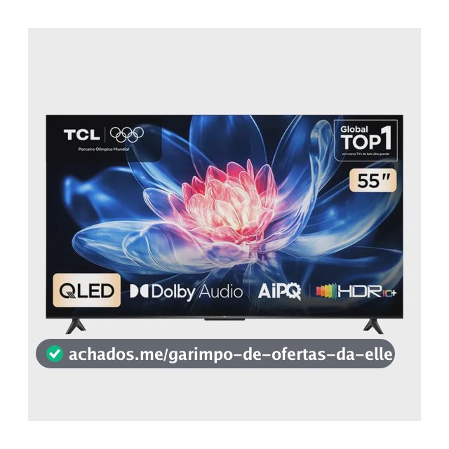 Smart Tv Tcl 55 Polegadas Qled 4k T6c Wifi Bluetooth Google Tv Tela Hva E Hdr10+ 55t6c