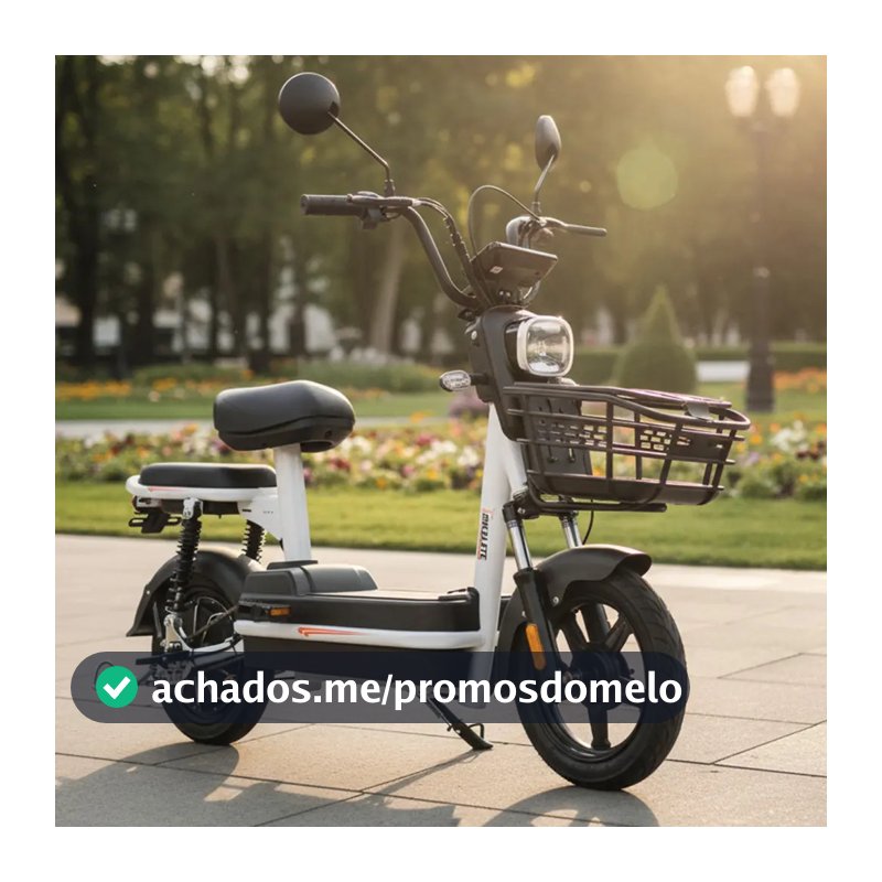Bicicleta Elétrica Scooter 500w Bateria Removível 48v 15ah cor preto Bikelete Smart MT2