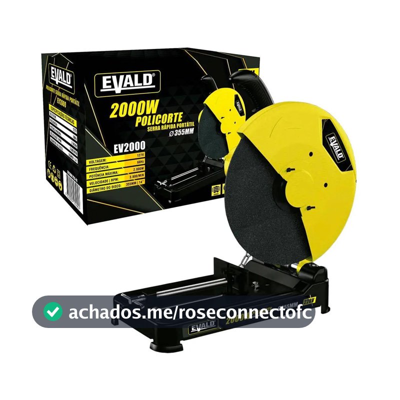 Serra Rápida Policorte Portátil 2000w 14 Pol Ev2000 Evald