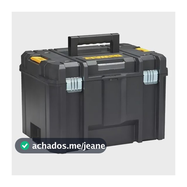 Caixa Organizadora De Ferramentas Dewalt Modelo Dwst17806 Com Bandeja Removível 28l Preto