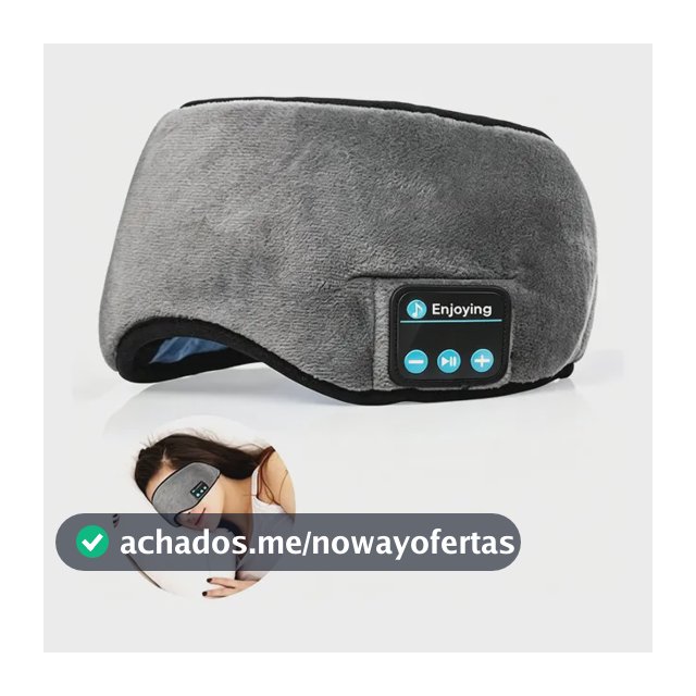Máscara Bluetooth Para Dormir Tapa Olho Com Fone Embutido Multicolorido