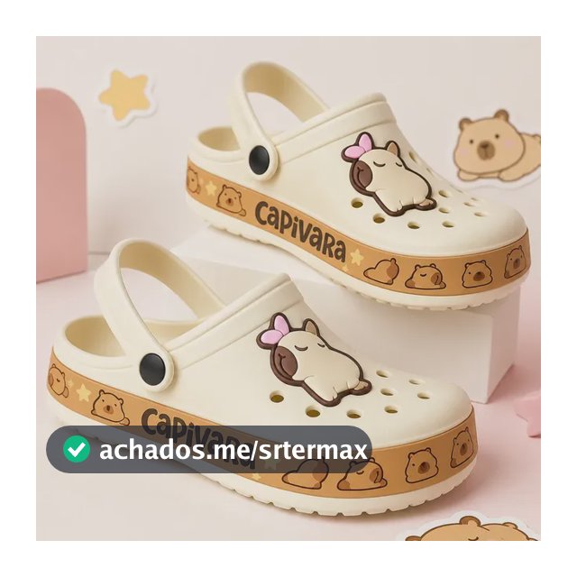 Babuche Adulto Capivara Antiderrapante Confort Chinelo Nuvem