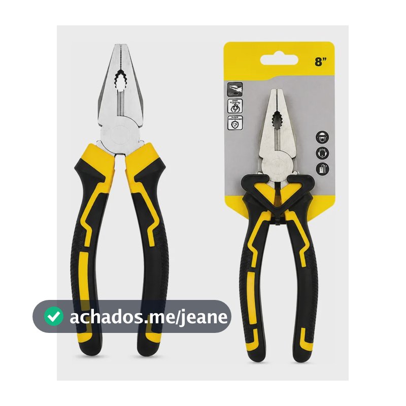 Alicate Universal 8 Pol Aço Carbono Profissional 1000v