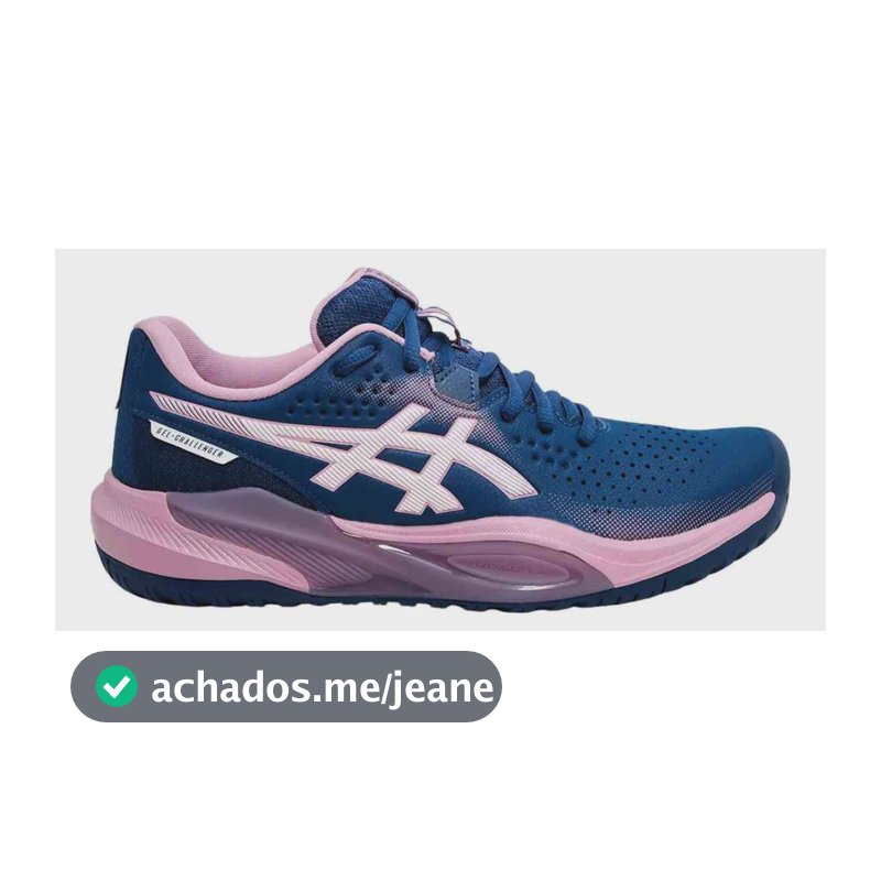 Tênis De Quadra Feminino Asics Gel-challenger 15 Azul Blue Liso 37,0 Br