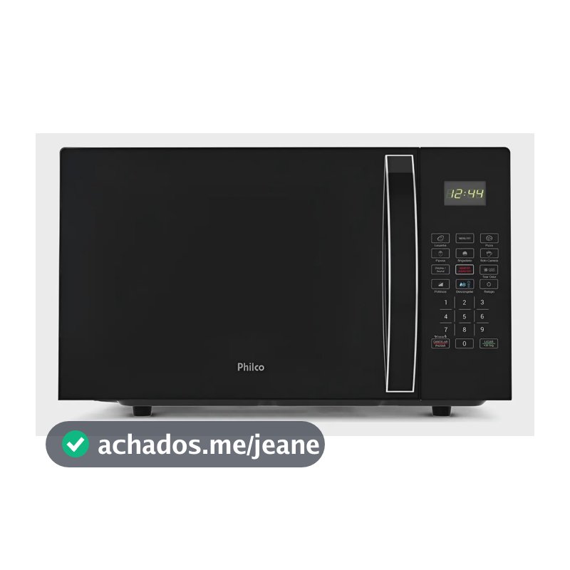 Micro-ondas Philco 28l Limpa Fácil 1100w Preto Pmo30p