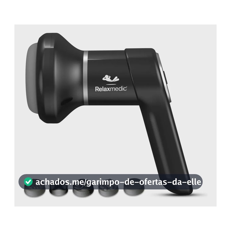 Massageador Elétrico Portátil Orbit Touch Relaxmedic Preto