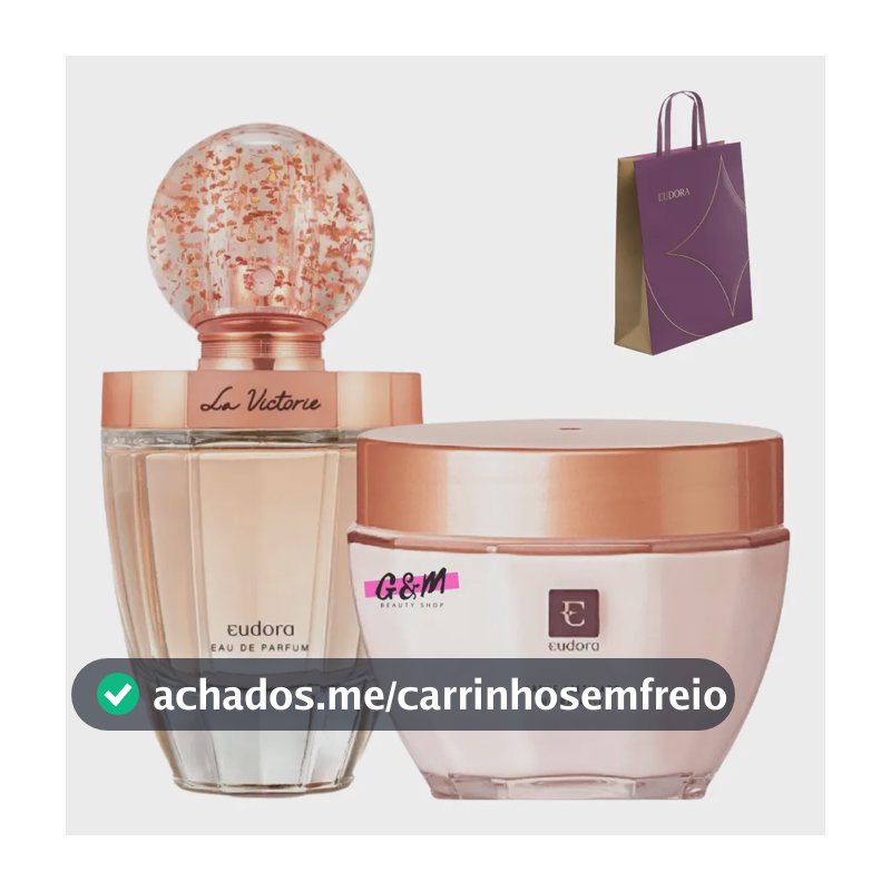 Kit Eudora Presente Feminino Perfume La Victorie Acetinado