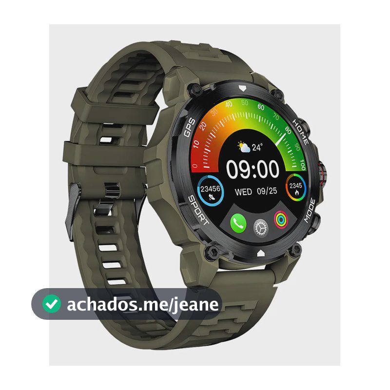 Relogio Smartwatch Basike W88 Pro Max Esportivo 47mm Tela Amoled Gps Integrado Autonomo Nfc Controle De Acesso Chamadas Bluetooth Saude