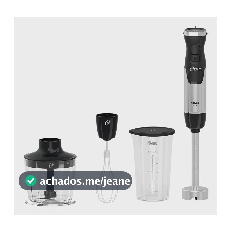 Mixer 3 em 1 Oster 220V Power Black Inox OMIX570