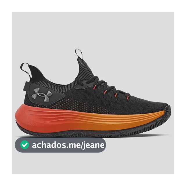 Tênis Masculino Hooper Under Armour Black/lavared/metpewter Liso 37