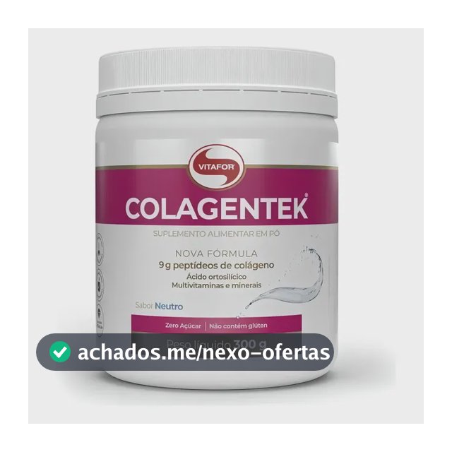 Colágeno Colagentek Neutro 300g Vitafor Sem Sabor