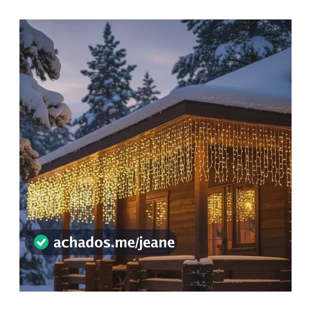Cascata 400 Led's Decoração Natal Festas 10m Fixo 110v/220v