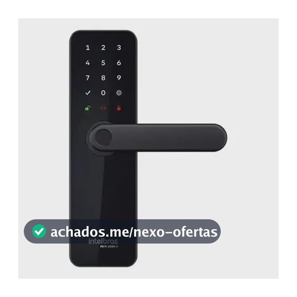 Fechadura Inteligente De Embutir Com Maçaneta Mfr 3000 V Intelbras