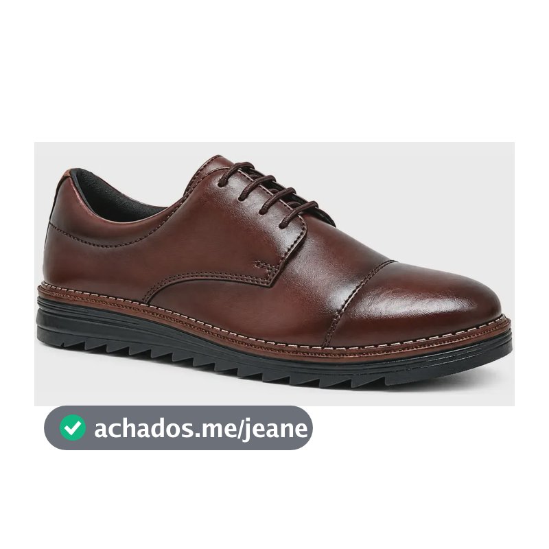 Sapato Social Masculino Oxford Leve Confortável Moderno Top Marrom 40 Br