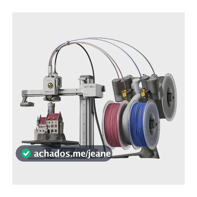 Bambu Lab Impressora 3d A1 Mini Ams Lite Combo 4 Cores 127v Space Grey