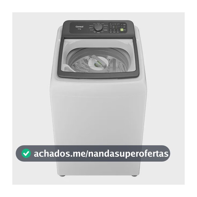 Máquina de Lavar Consul 14Kg Branca com Modo Eco - CWN14AB