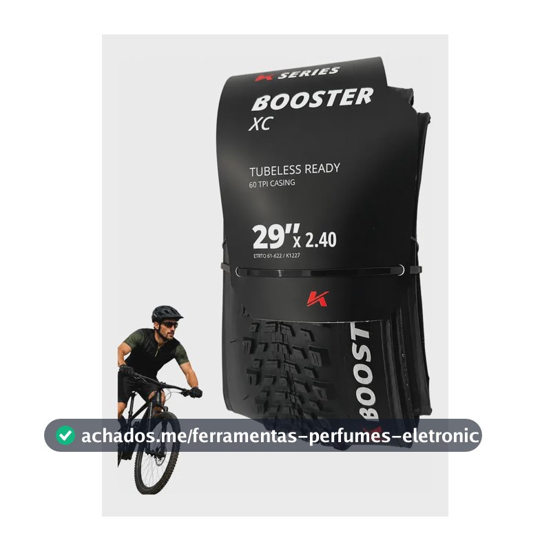 Pneu Aro 29x2.4 Kenda Booster Xc Tubeles Bike Mtb Original Preto