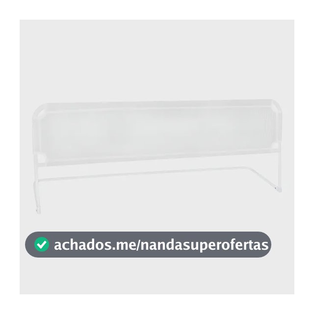 Grade Proteção De Cama Box Master - 120 X 54 - Resistente Cor Branco Branco