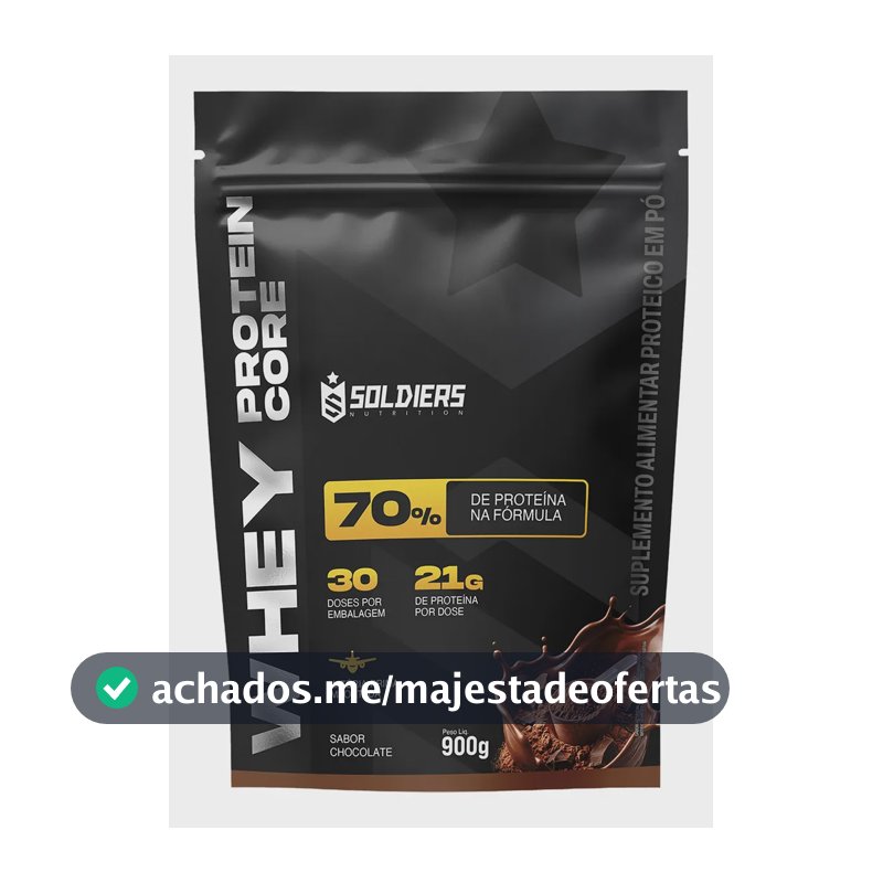 Whey protein Soldiers Nutrition em pó sabor Chocolate x 900g