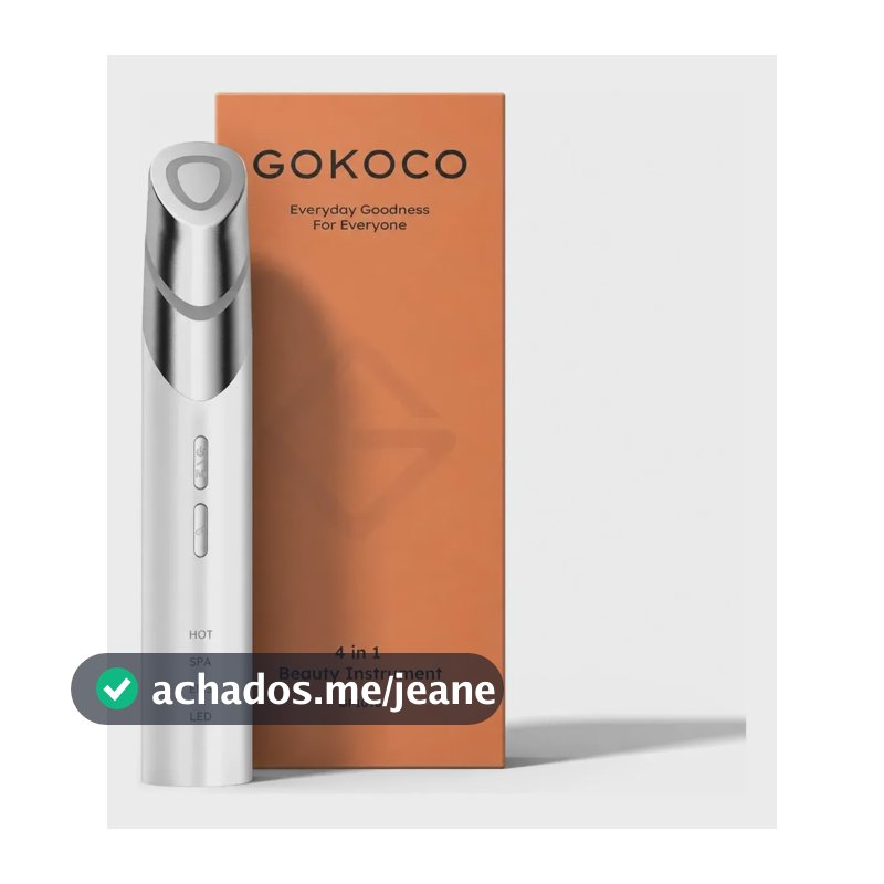 Massageador Para Área Dos Olhos Gokoco Ems Led 4 Em 1 127/220v Branco