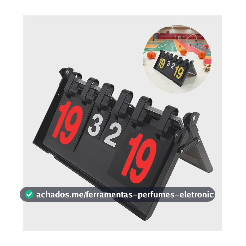 Placar Mesa Marcador Contador Pontos Manual Vários Esportes Preto