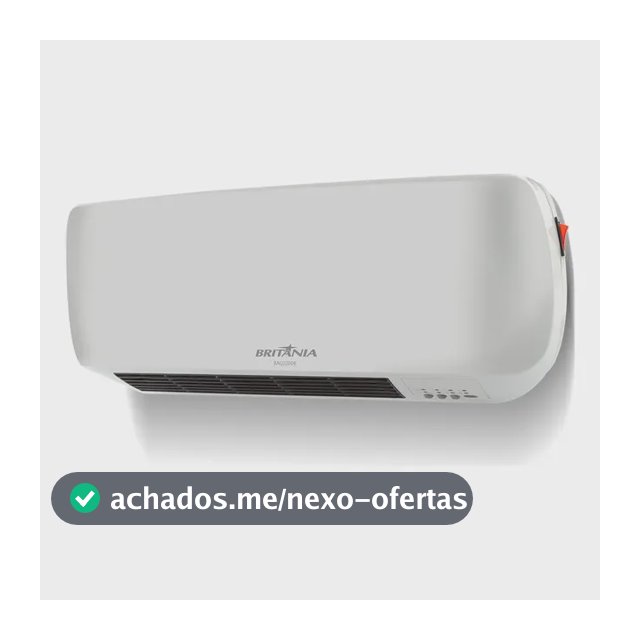 Aquecedor Britânia De Parede 1500w 2 Em 1 Baq2200b Cor Branco