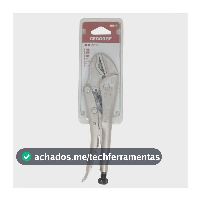 Alicate Pressão 10'' Mordente Triangular Crv Gedore Red