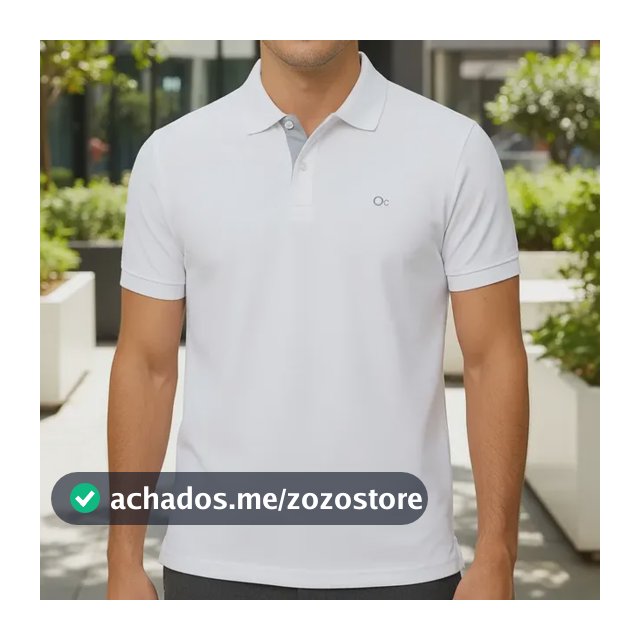 Camisa Gola Polo Social Masculina Slim Algodão Casual Ogochi