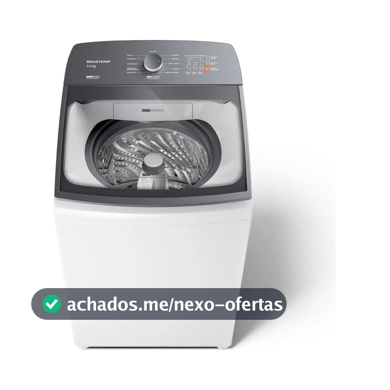 Máquina de Lavar Brastemp 14Kg Branca Smart Sensor- BWJ14AB