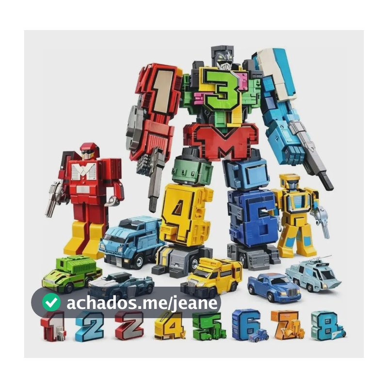 Brinquedo Educativo Numeros Transforma Em Robo Transformers Robô Diversos