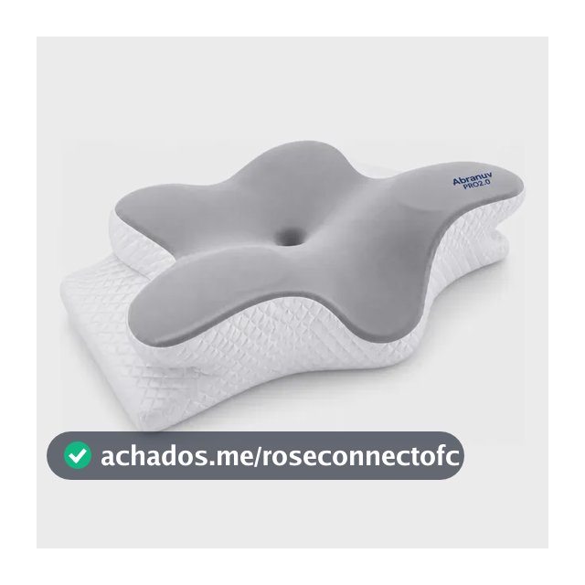 Travesseiro Cervical Ergonômico em Espuma Viscoelástica para Dormir S-5431 VT Abranuv