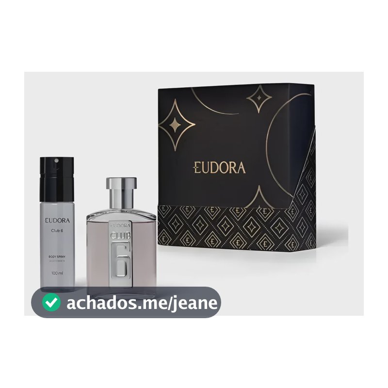 Kit Presente Masculino Perfume Eudora Club 6 (2 Itens)