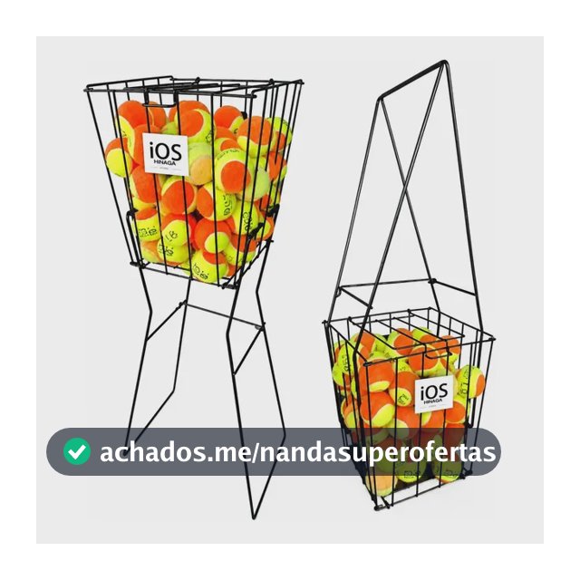 Cesto Bola Tênis Beach Tennis Pegador 75 Bolas Padel Esporte