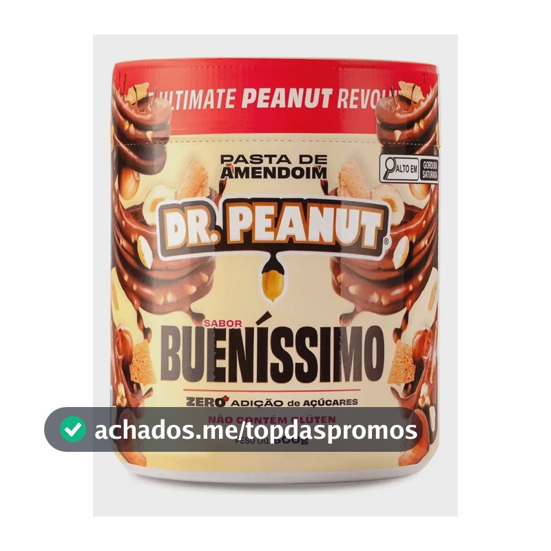 Suplemento em pasta Dr. Peanut Melhor Pasta de Amendoim amentoim cremosa sabor Bueníssimo x 600g